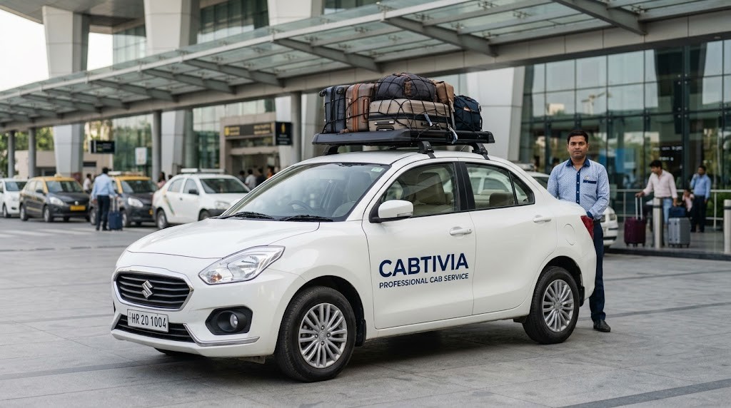 Cabtivia sedan cab for one way airport and outstation taxi service
